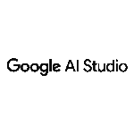 Google AI Studio logo black