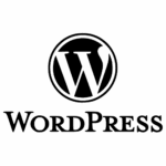 WordPress logo black
